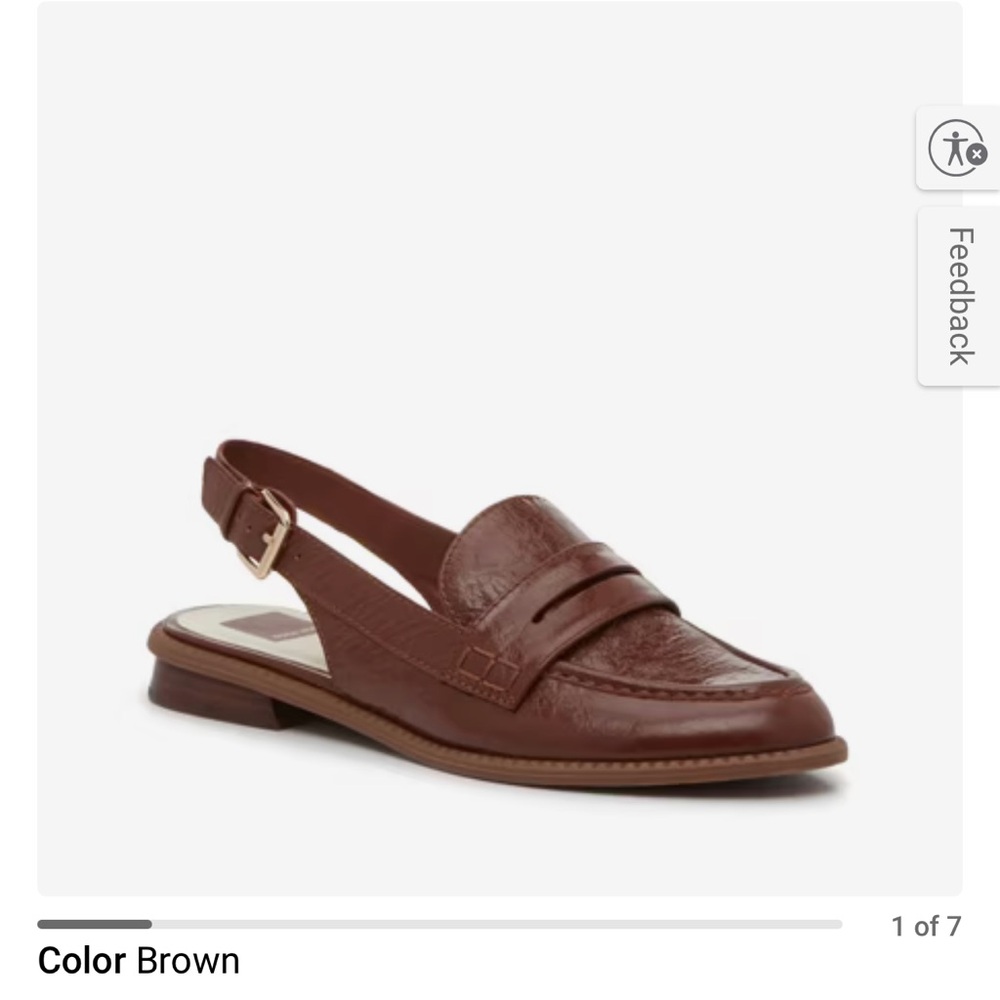 Dolce Vita Brown Slingback Loafers